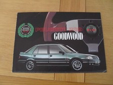 Peugeot 309 GTI Goodwood Special Edition Brochure 1991