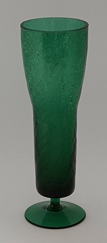 Green crackle glass vintage