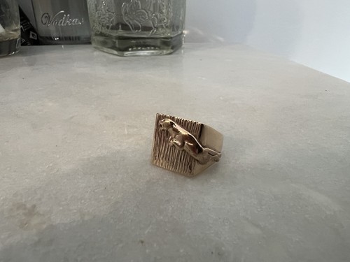 Jaguar panther ring 9ct - jaguar,