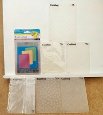 Mixed Embossing Folders x 13 - Cuttlebug - Flowers, Swirls, Paisley, Button, Dot