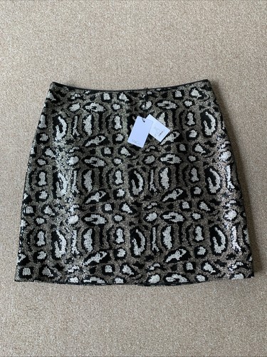 New black sequin skirt - m&co,