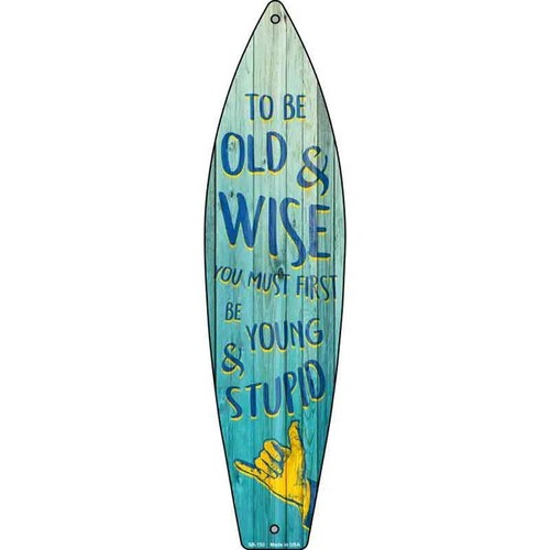 Old and wise - wise, 2"x8"