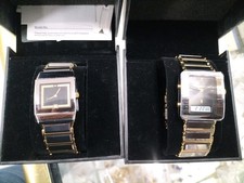 TUNGSTEN DIAMONTE GENTS BLACK DIAL QUARTZ WATCH WITH (TU0058) NEW. 