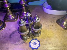 vintage silver plated cruet set On A Stand Still Got its Label 