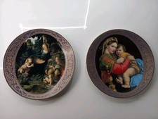 Vintage 1992 The Hamilton Collection 2 Plates The Madonna And Child
