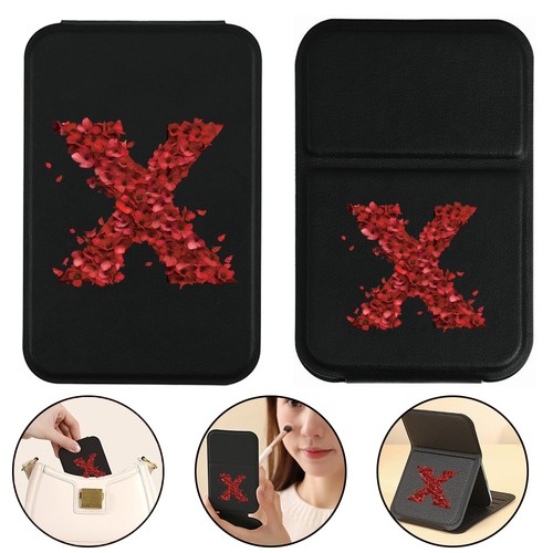 Women folding makeup mirror - mirror, pu