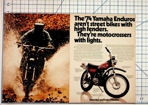 1974 yamaha enduro motocross - yamaha,