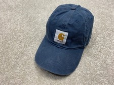 C-  Carhartt Cap Navy Blue Cotton Hat Adult Adjustable One Size