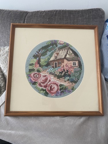 Vintage completed long stitch - completed,