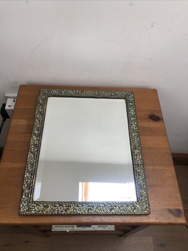 Antique brass framed beveld - antique,