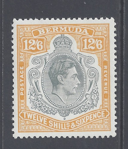 Bermuda gvi 1950 12s grey - bermuda,