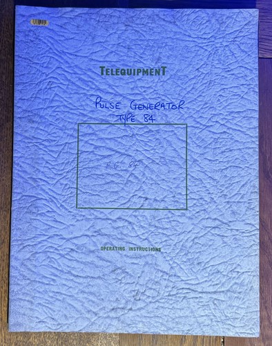 Telequipment type pulse - type, 84