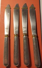 4 PIECES OF WHITE STAR LINE ORIGINAL SILVER PLATE FISH CUTLERY FLATWARE