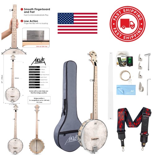 Maple wood banjo inch - 39,