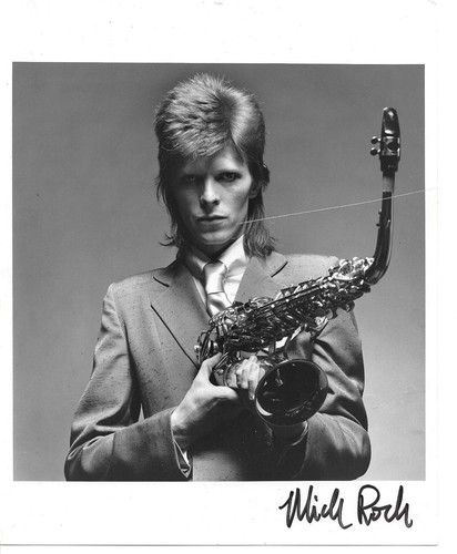 David bowie sax portrait - portrait, by
