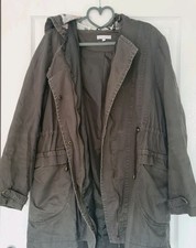 Red Herring Dark Green Women's Parka Coat. Size UK 16/Eur 44