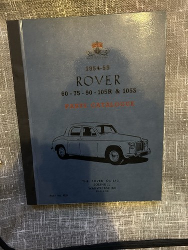 Rover parts catalogue 1954 - rover,
