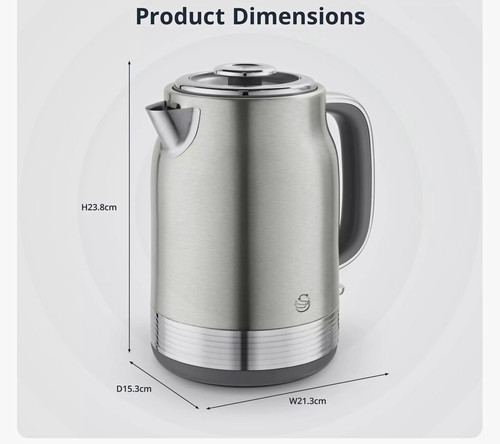 Swan retro stainless - swan, 1.7l