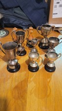 7 x vintage Some silver plate trophies (ref184), trophy, trophies,offers Welcome