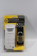 YALE WIRELESS ALARM Shed Garage PIR Motion Detection Loud Siren + Padlock Hasp