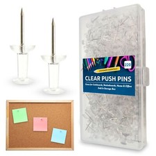 220-660 Clear Push Pins For