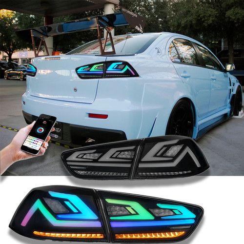 Led rgb tail lights - 2×led, for