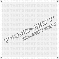 Ford Transit Custom Logo Badge Decal - Self Adhesive Vinyl Sticker