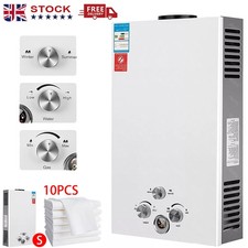 LPG Hot Water Heater Propane Gas Tankless Instant Boiler Shower Kit Portable UK