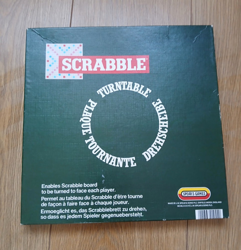 Scrabble vintage turntable - scrabble,