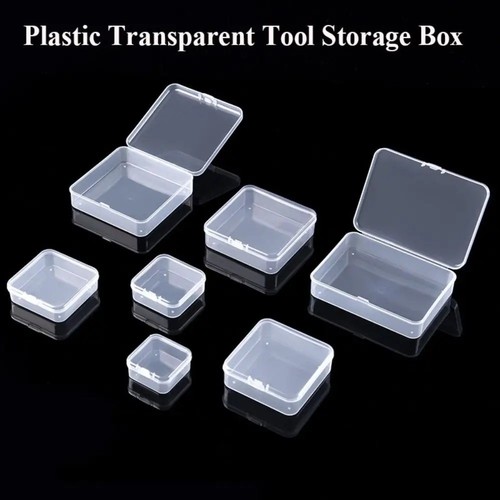 Mini square clear - clear, plastic