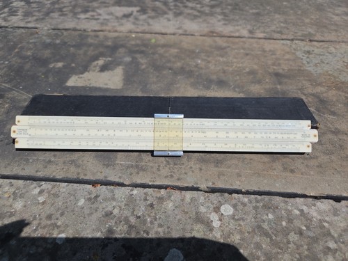 Vintage wooden slide rule the - wooden,
