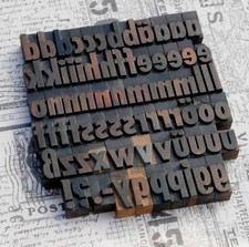 Alphabet letterpress - a-z,