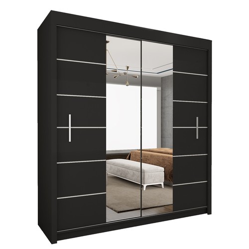 Sliding doors wardrobes mirror - wardrobes,