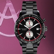 Mens New Smart Accurist Black