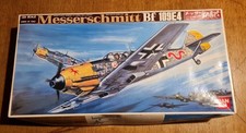 Bandai 1/24 Scale Messerschmitt BF109 E4 Plastic Model Kit Complete Unstarted