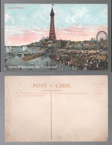 Blackpool tower wheel and old - and,