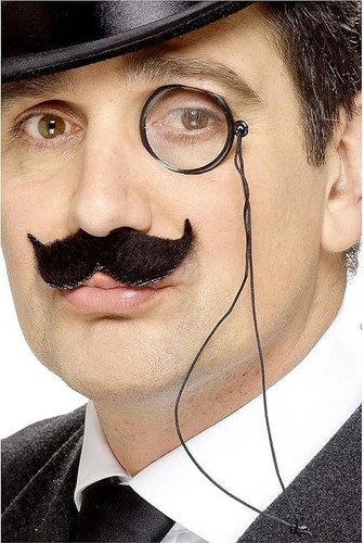 Vintage monocle with cord - monocle,