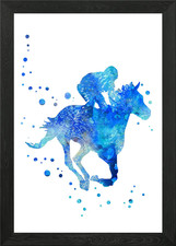 Horse racing Framed Wall Art