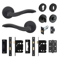 Matt Black Internal Door Lever