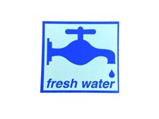 FRESH WATER STICKER DECAL VW
