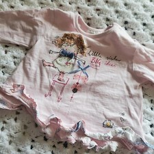Next Baby Girls 'Little Sister' top Age 0-3 Months