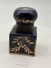 Antique cobalt blue & gold