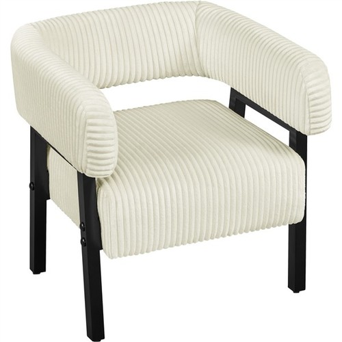 Upholstered corduroy barrel - upholstered,