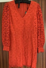 Vibrant Red Broderie Biba