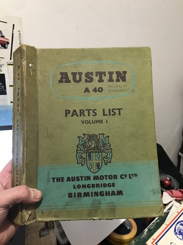 Austin a40 parts catalogue bmc - a40,