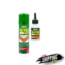 EVERBUILD MITRE FAST SUPERGLUE 50g & ACTIVATOR 200ML INSTANT BONDING KIT