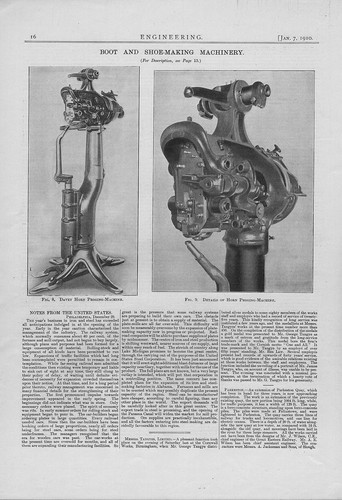 Boot shoe machinery 1910 - &,