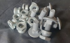 M12  pitch 1.75 Galvanised Shear Nuts w/ 30mm Bolts (11 Pack)