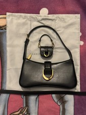 Charles & Keith Black Gabine Curved Shoulder Bag and AirPods Pouch