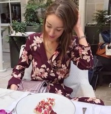 ZARA FLORAL PRINT JUMPSUIT